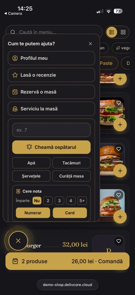 Panel oaspete: cheamă ospătarul, cere nota